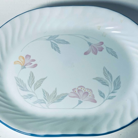 1 Corelle Pink Trio Serving Platter 12”x 10” - Picture 1 of 6